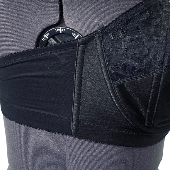 GODDESS Women's Plus Size 44DD Black Adelaide Underwire Strapless Bra - Picture 3 of 8